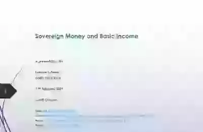 Sovereign Money and Basic Income
